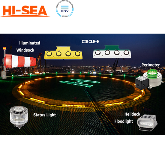 Helideck Landing Aid Signalization Lighting System